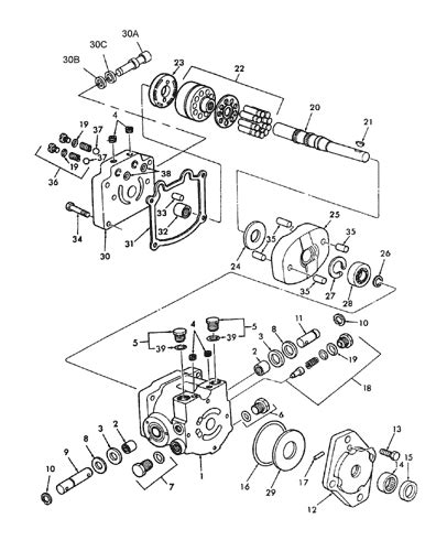 hydraulic pump for l250 skid steer|hydraulic pump loader parts.